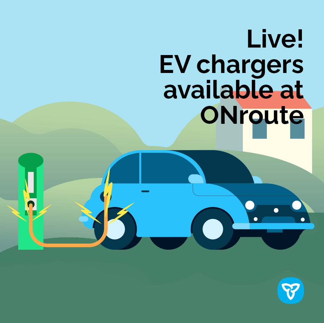 Ontario Launches Five New ONroute Electric Vehicle Charging Stations